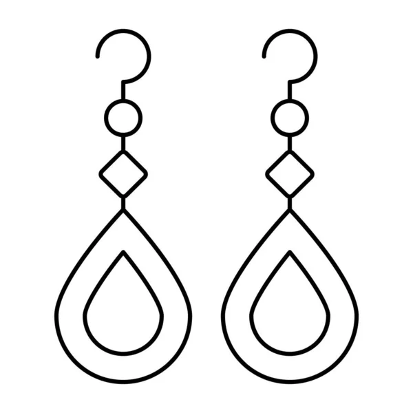 Perfekte Design Ikone Für Ohrringe — Stockvektor