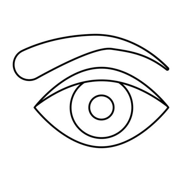 Modern Design Icon Eyebrow — Archivo Imágenes Vectoriales
