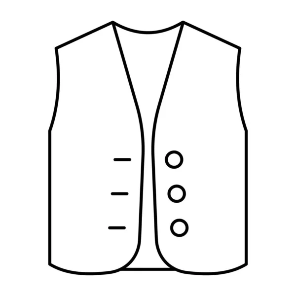 Icon Design Waistcoat — Stock Vector