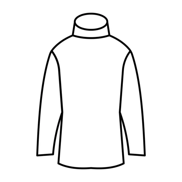 Icon Design Turtle Neck Shirt — Stockvector