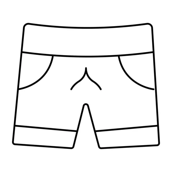 Perfect Design Icoon Van Shorts — Stockvector