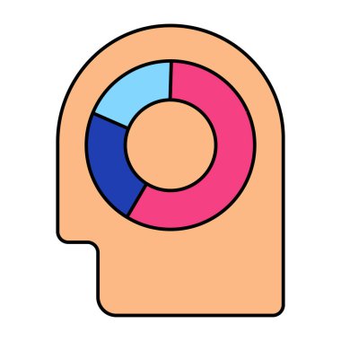 Veri analistinin mükemmel tasarım simgesi