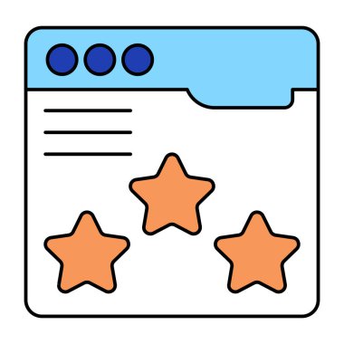 Web reytinglerinin modern tasarım simgesi