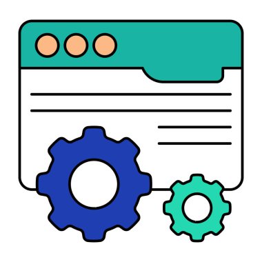 Web ayarlarının premimium indirme simgesi