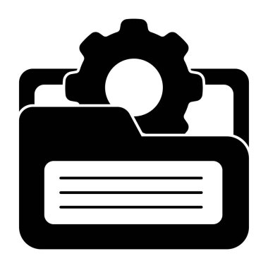 Dizin yönetim simgesi, düzenlenebilir vektör