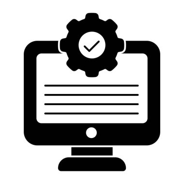 Sistem ayarlarının modern tasarım simgesi