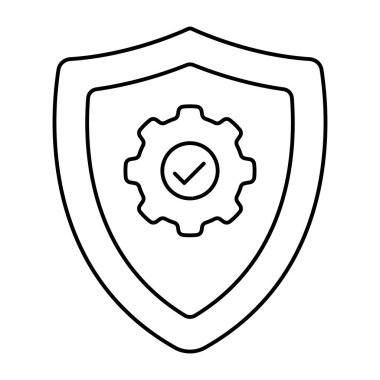 Güvenlik ayarlarının eşsiz tasarım simgesi