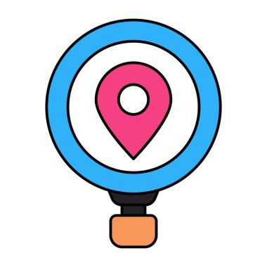 Arama konumunun modern tasarım simgesi