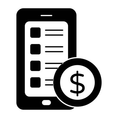 Mobil listenin düzenlenebilir tasarım simgesi