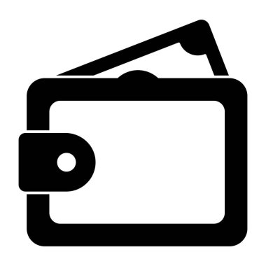 Not simgesi, cüzdanın vektör tasarımı