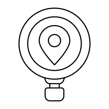 Arama konumunun modern tasarım simgesi