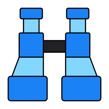 Dürbün simgesi, düzenlenebilir vektör