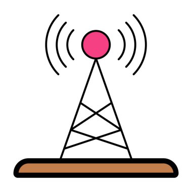 Premium tasarımlı sinyal kulesi simgesi