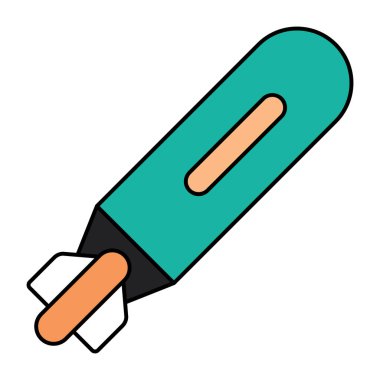 Eşsiz dizayn edilmiş füze simgesi