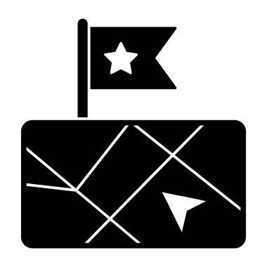 Haritanın katı tasarım simgesi