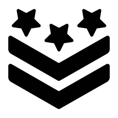 Askeri rütbenin simge tasarımı