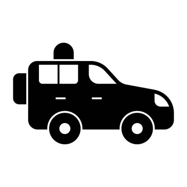 Polis arabasının modern tasarım simgesi