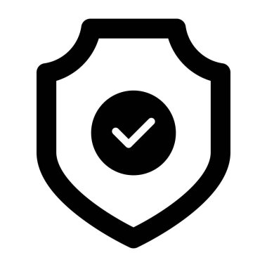 Doğrulanmış kalkanın düzenlenebilir tasarım simgesi