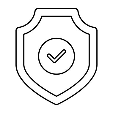 Doğrulanmış kalkanın düzenlenebilir tasarım simgesi