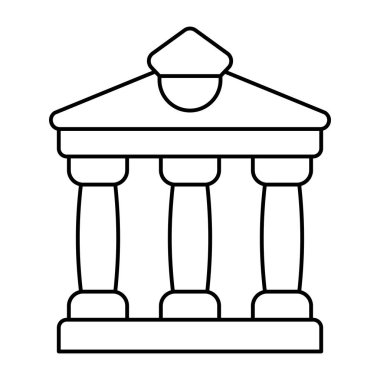 Modern tasarımda banka binası simgesi