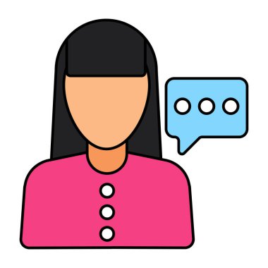 Kullanıcı iletişiminin eşsiz tasarım simgesi