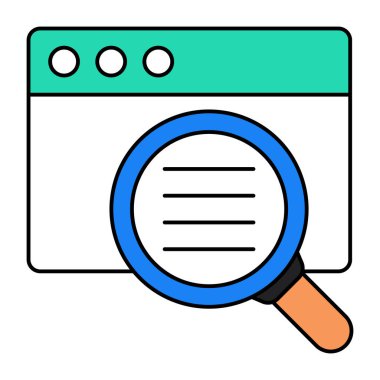 Arama web sitesinin mükemmel tasarım simgesi