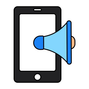 Mobil kampanya için mükemmel bir tasarım simgesi