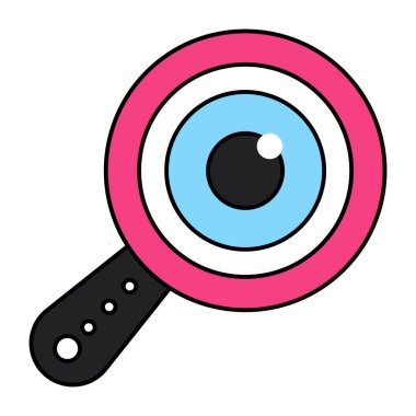 Düz dizayn, arama gözünün simgesi