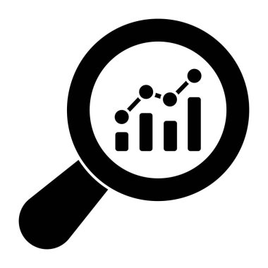 Bir kabartma tasarımı, veri analizinin simgesi