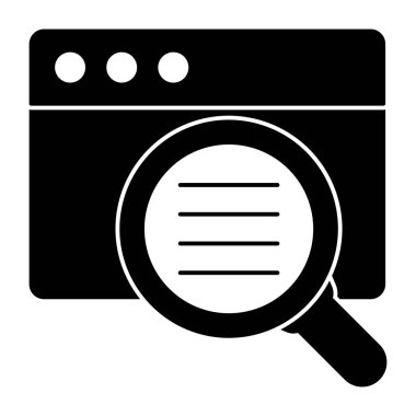 Arama web sitesinin mükemmel tasarım simgesi