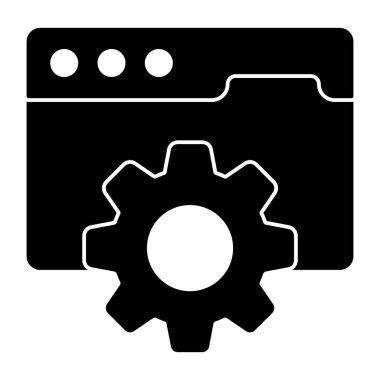 Web ayarlarının premimium indirme simgesi