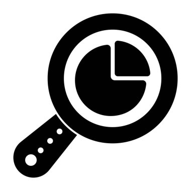 Bir kabartma tasarımı, veri analizinin simgesi