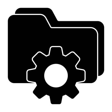 Dizin yönetiminin kavramsal katı tasarım simgesi