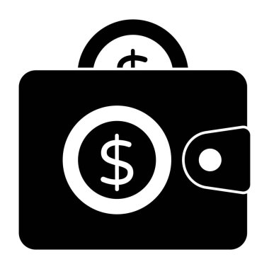 Not simgesi, cüzdanın vektör tasarımı