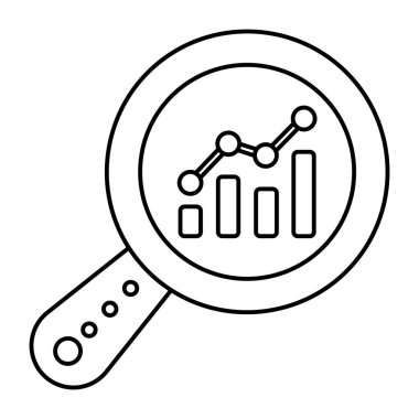 Bir doğrusal tasarım, veri analizinin simgesi