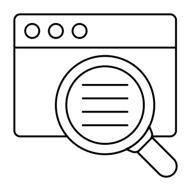 Arama web sitesinin mükemmel tasarım simgesi