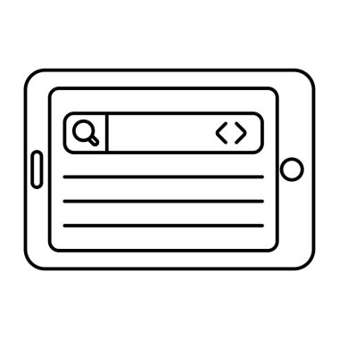 Mobil arama çubuğunun mükemmel tasarım simgesi