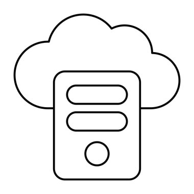 Bulut sunucusunun mükemmel tasarım simgesi