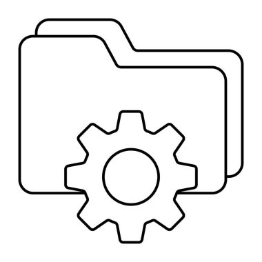 Dizin yönetiminin kavramsal doğrusal tasarım simgesi