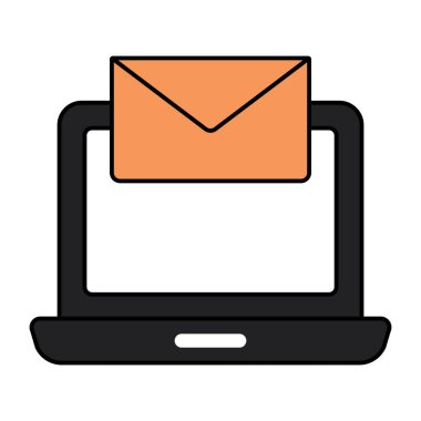 Çevrimiçi posta için mükemmel tasarım simgesi