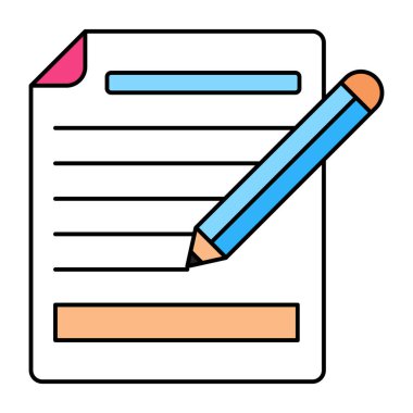 Yazının yaratıcı tasarım simgesi