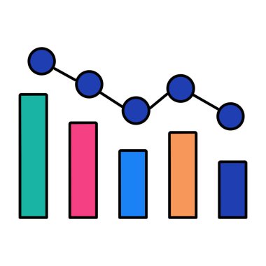 İş grafiğinin mükemmel tasarım simgesi