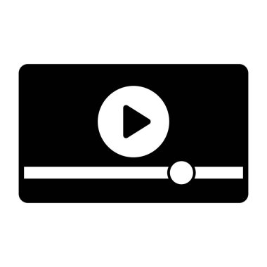 Çevrimiçi videonun vektör tasarımı