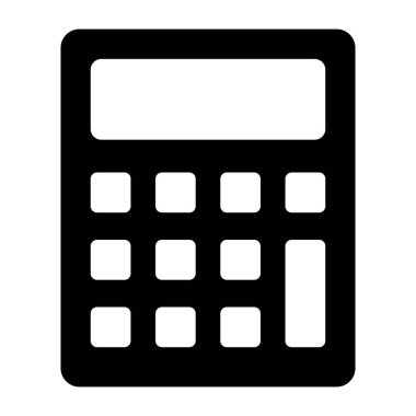 Hesap makinesi simgesinin modern biçim vektörü