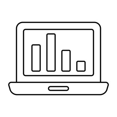 Moda tasarımında çevrimiçi veri analiz simgesi