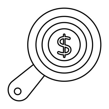 Arama dolarının mükemmel tasarım simgesi