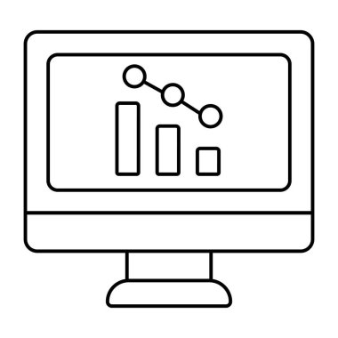 Moda tasarımında çevrimiçi veri analiz simgesi