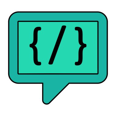 Programlama sohbetinin premimium indirme simgesi