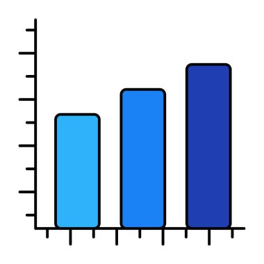İşletme grafiğinin düz tasarım simgesi