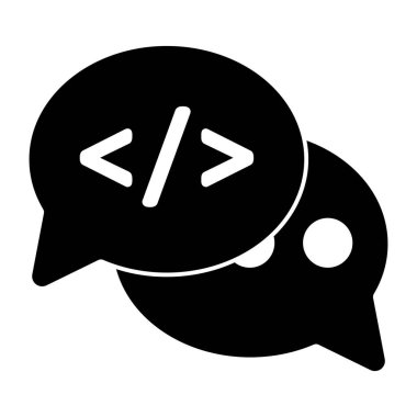 Kodlama sohbetinin premimium indirme simgesi